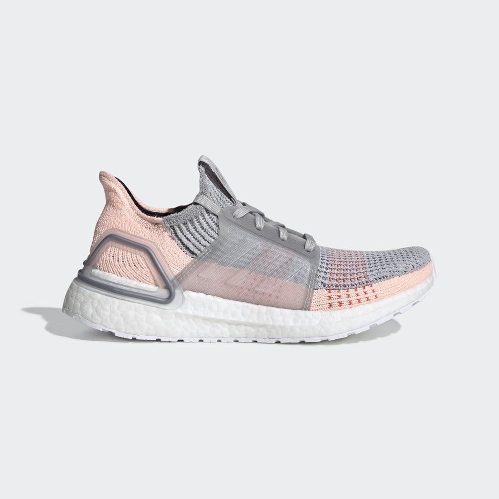 Adidas Women's Ultraboost 19 Running Shoes Grey/Orange Ireland B75881